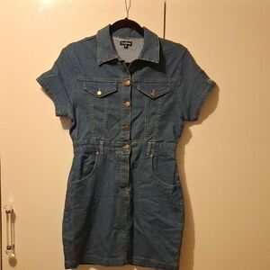bebe Denim Mini Dress